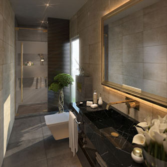 3d modern banyo